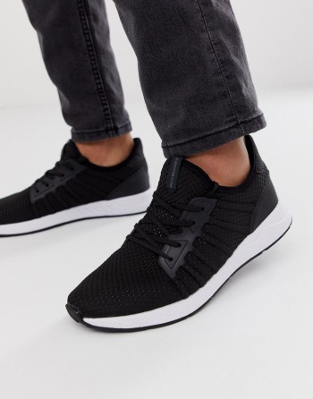 Jack & Jones Mesh With Soft Upper Crne - Muške Tenisice | 98052TEXP